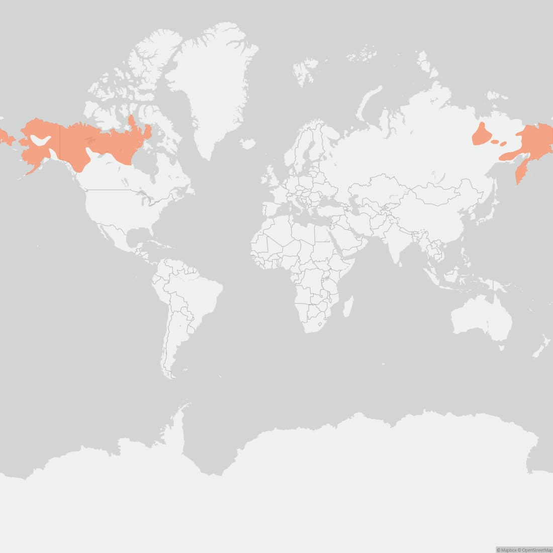 Range map for Arctic Ground Squirrel