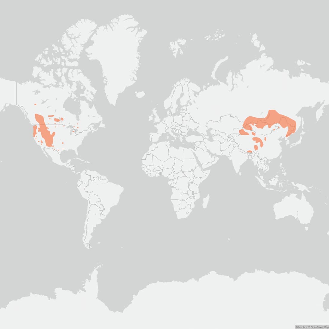 Range map for Elk