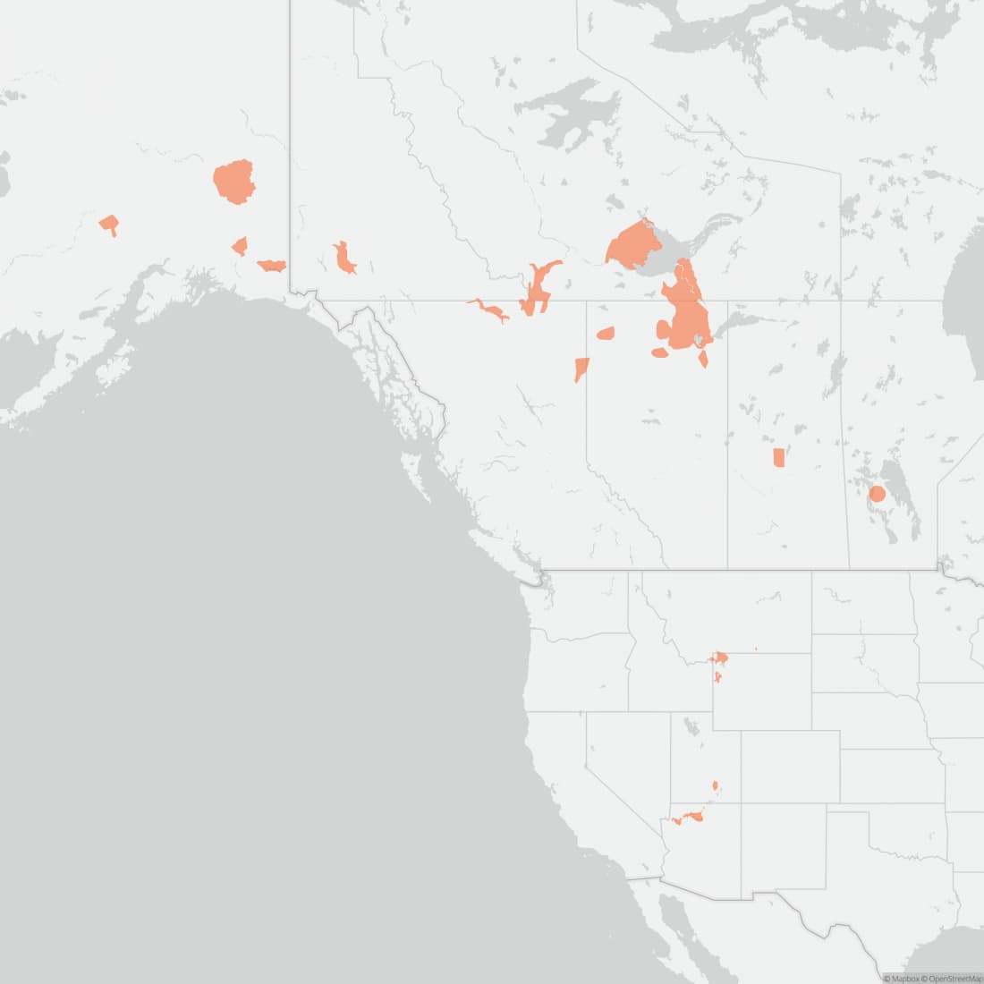 Range map for American Bison