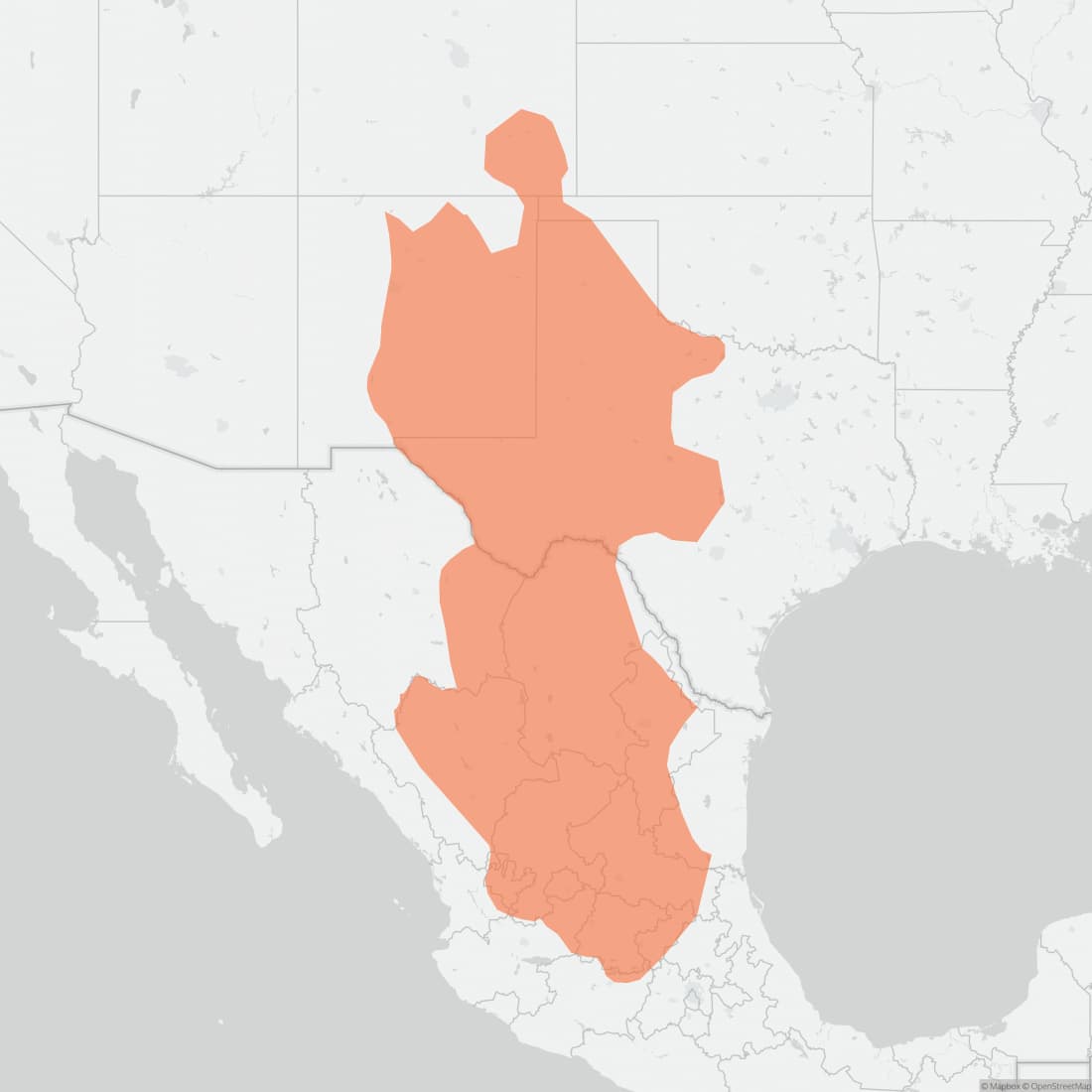Range map for White-toothed Woodrat