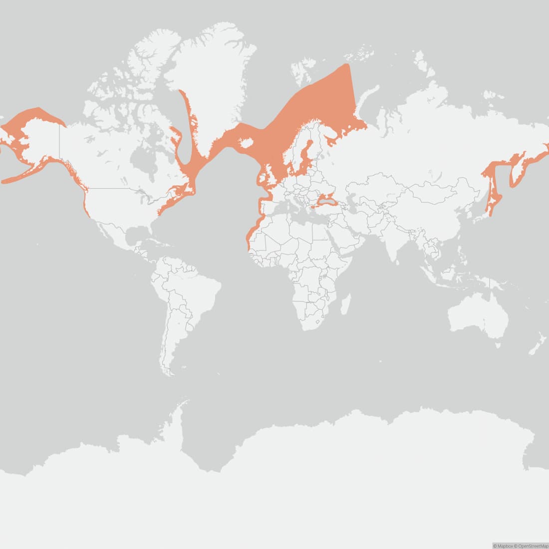 Range map for Harbour Porpoise