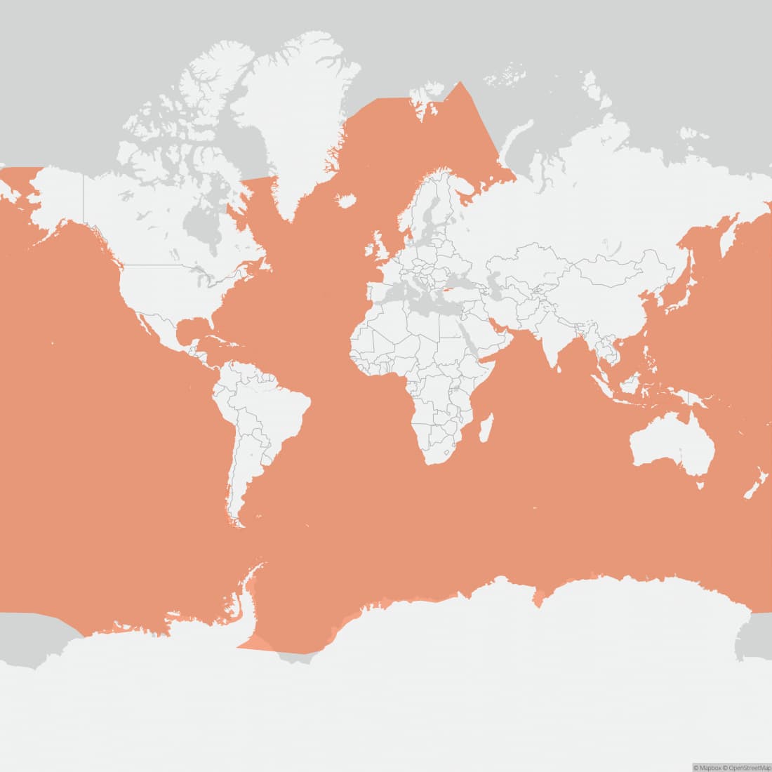 Range map for Humpback Whale