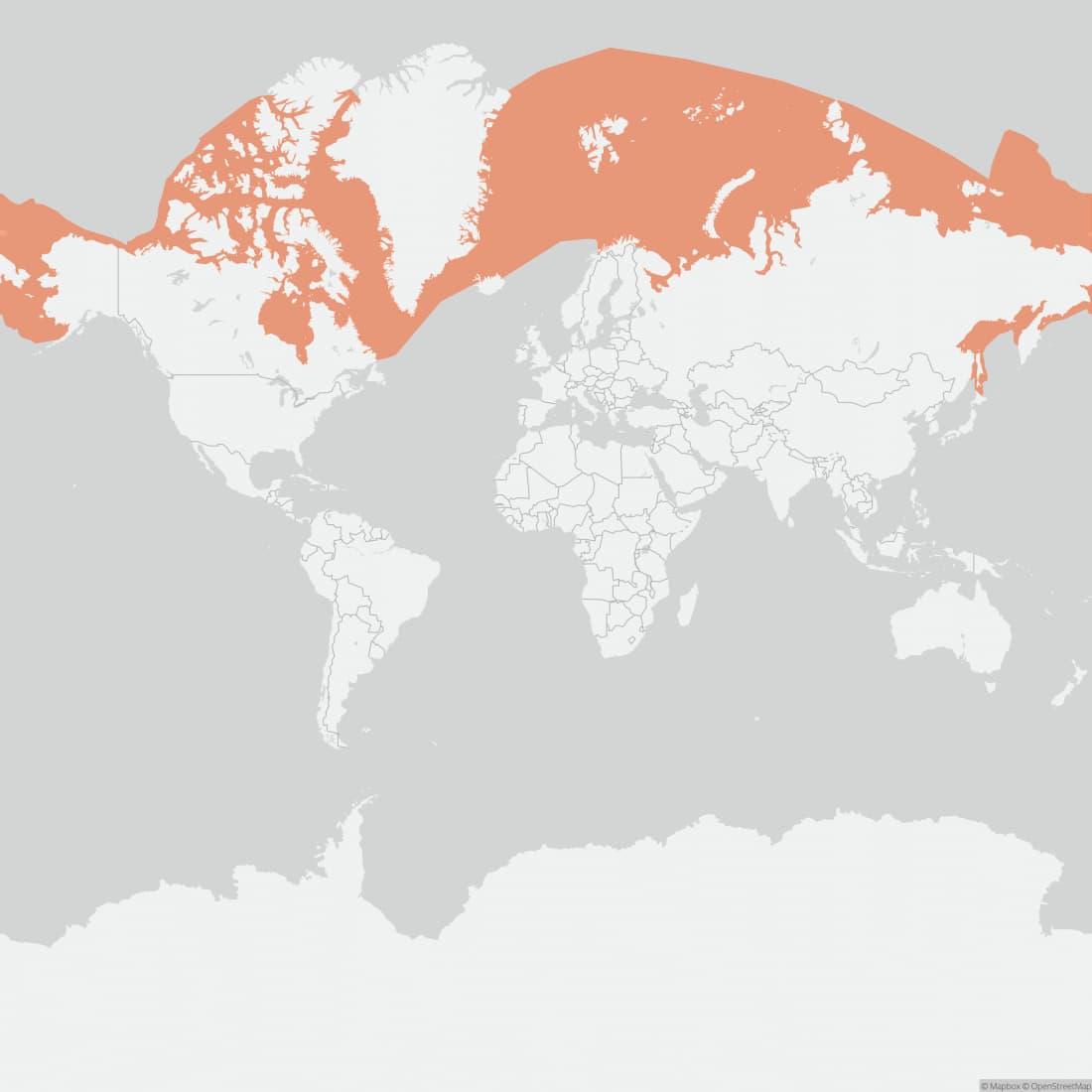 Range map for Bearded Seal