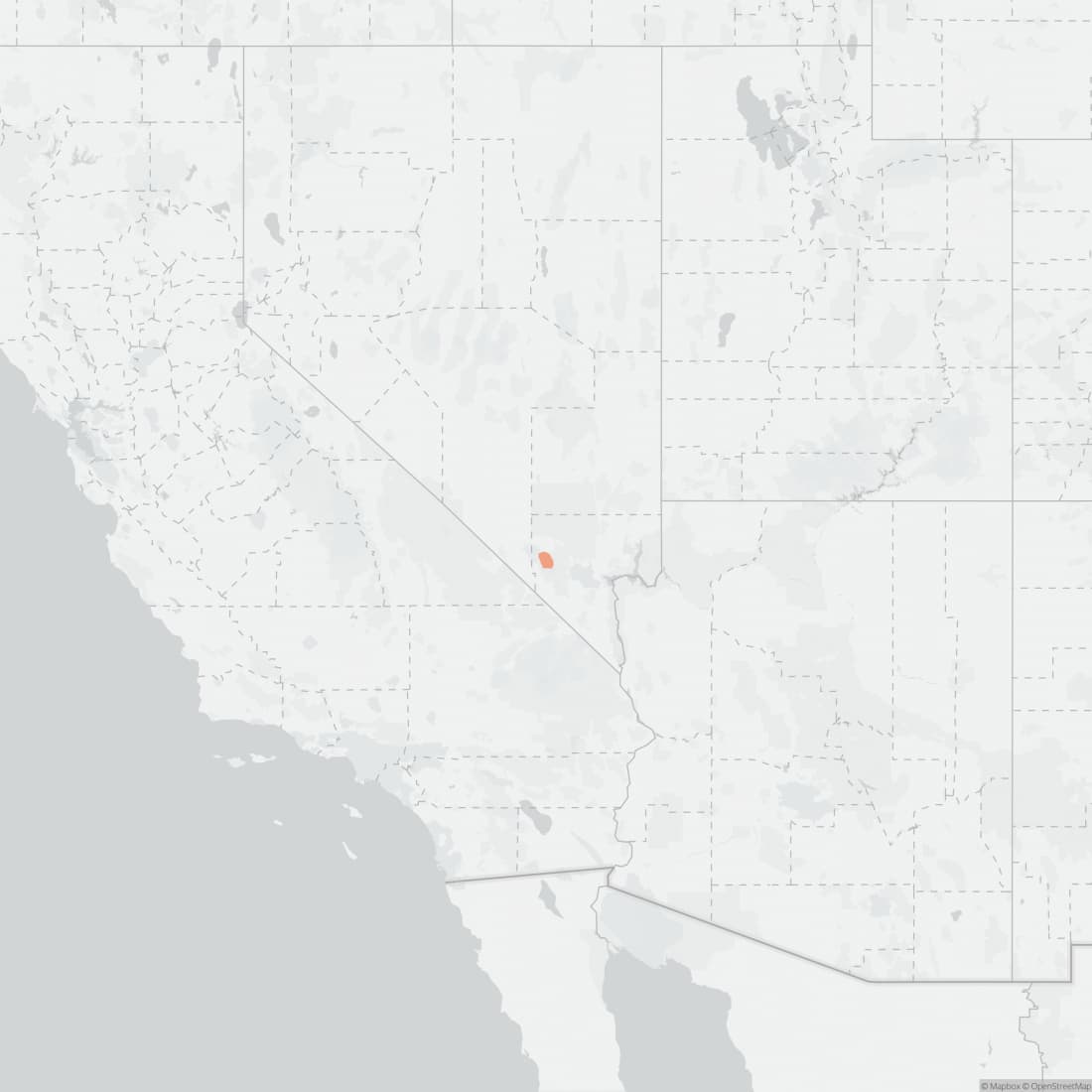 Range map for Palmer's Chipmunk