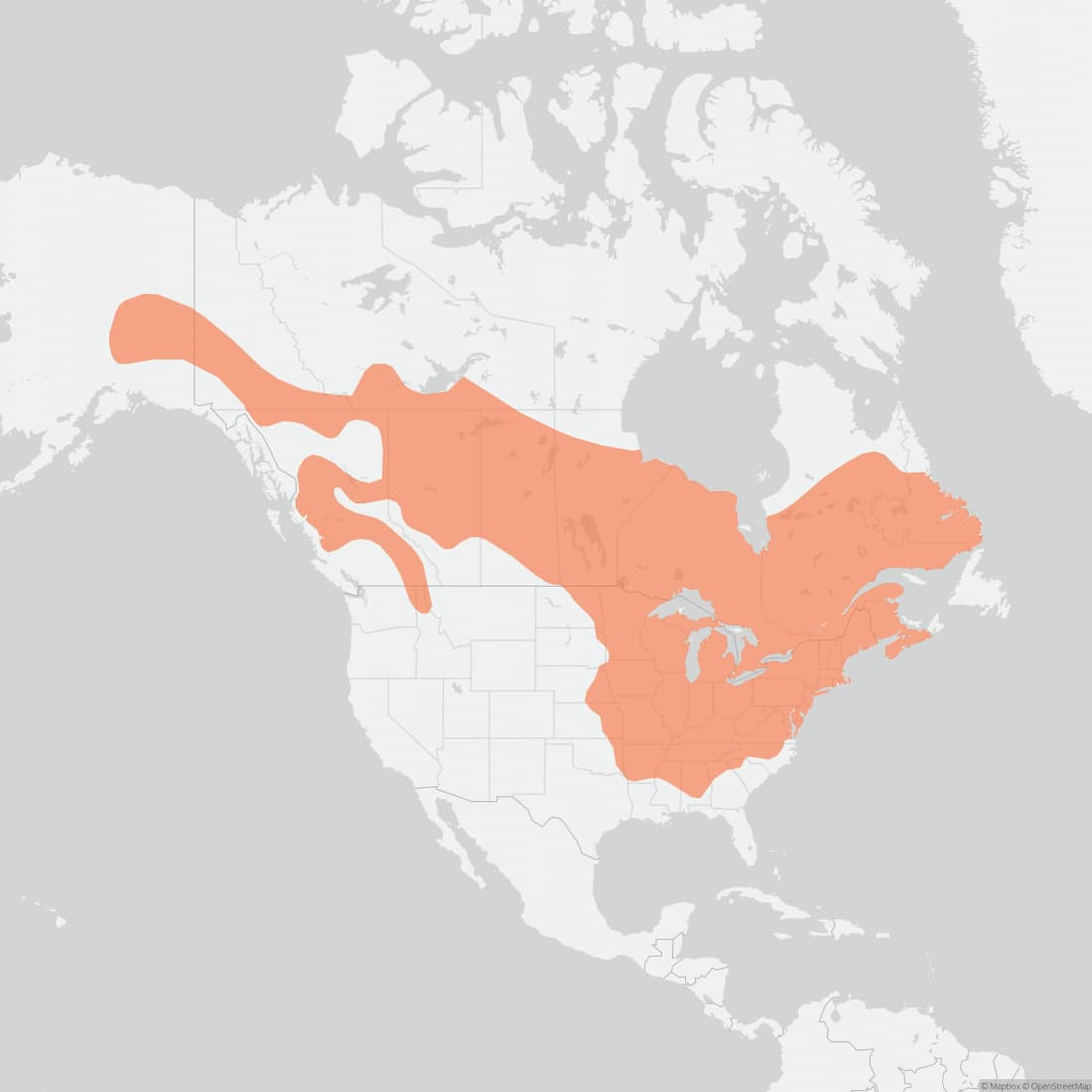 Range map for Groundhog