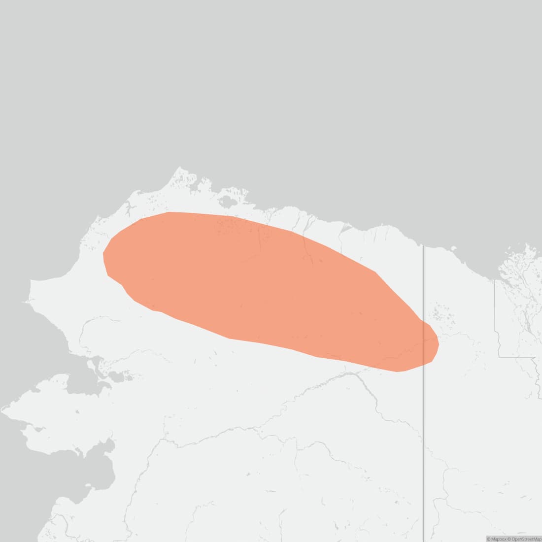 Range map for Alaska Marmot