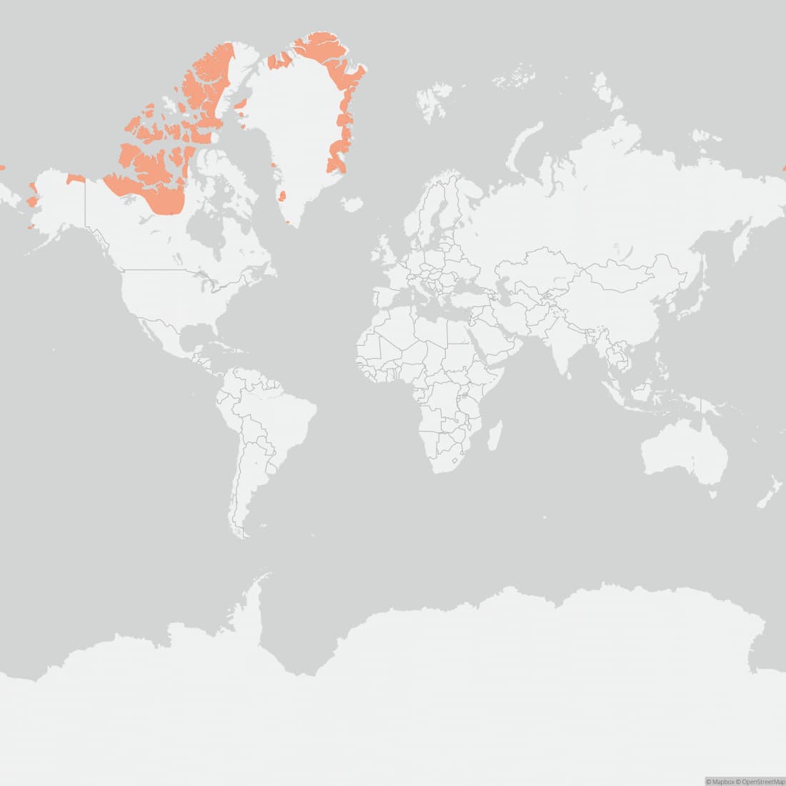 Range map for Muskox