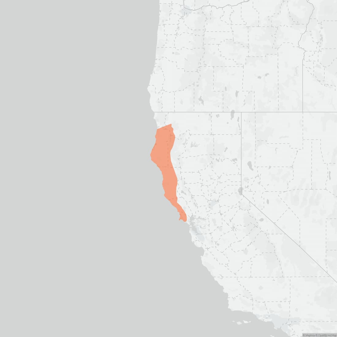 Range map for Sonoma Tree Vole