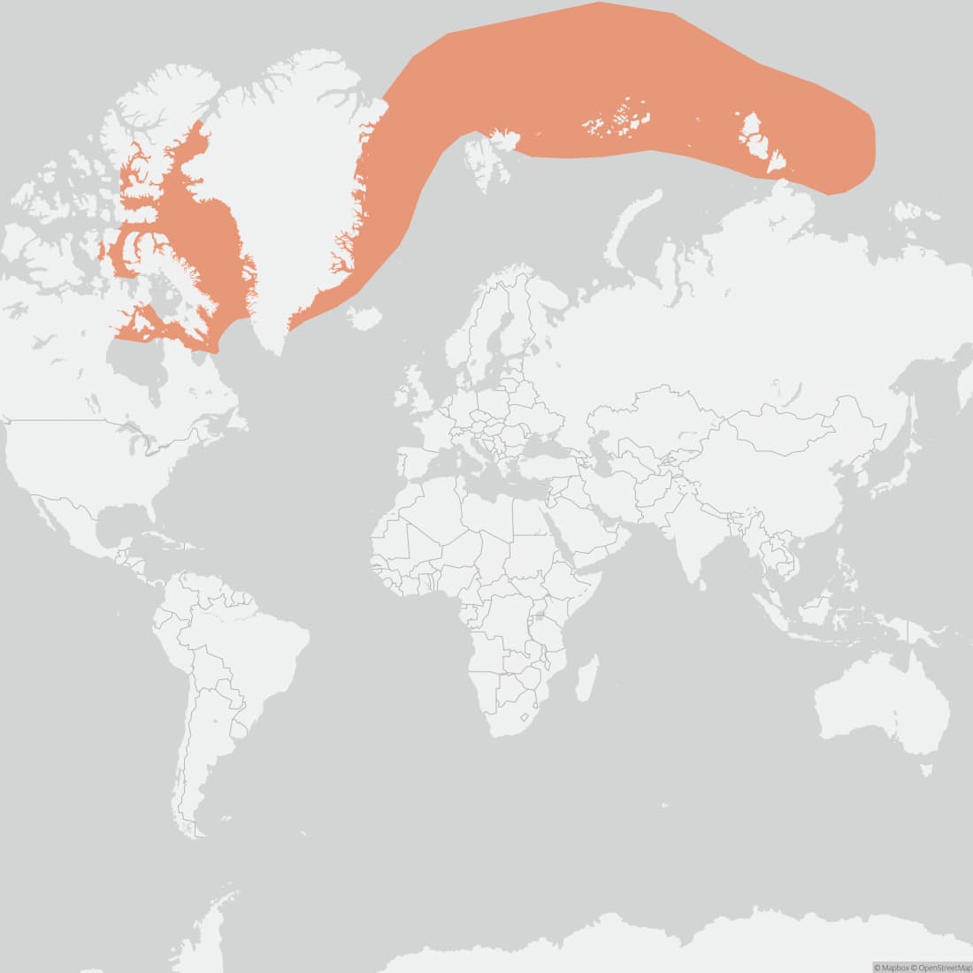 Range map for Narwhal
