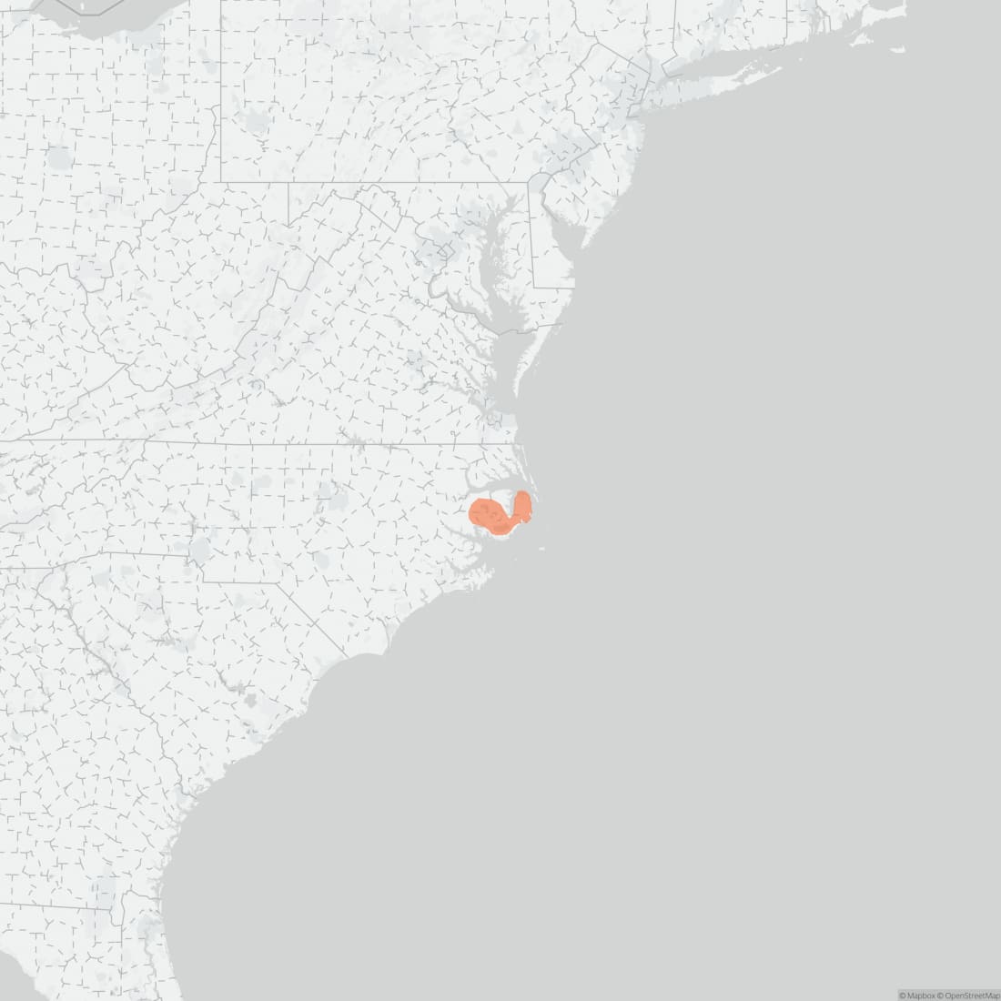 Range map for Red Wolf