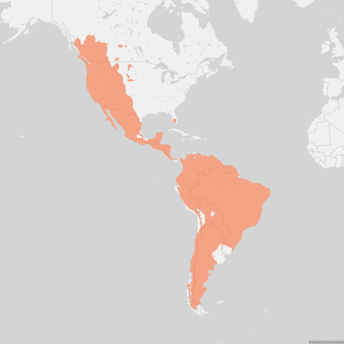 Range map for Mountain Lion