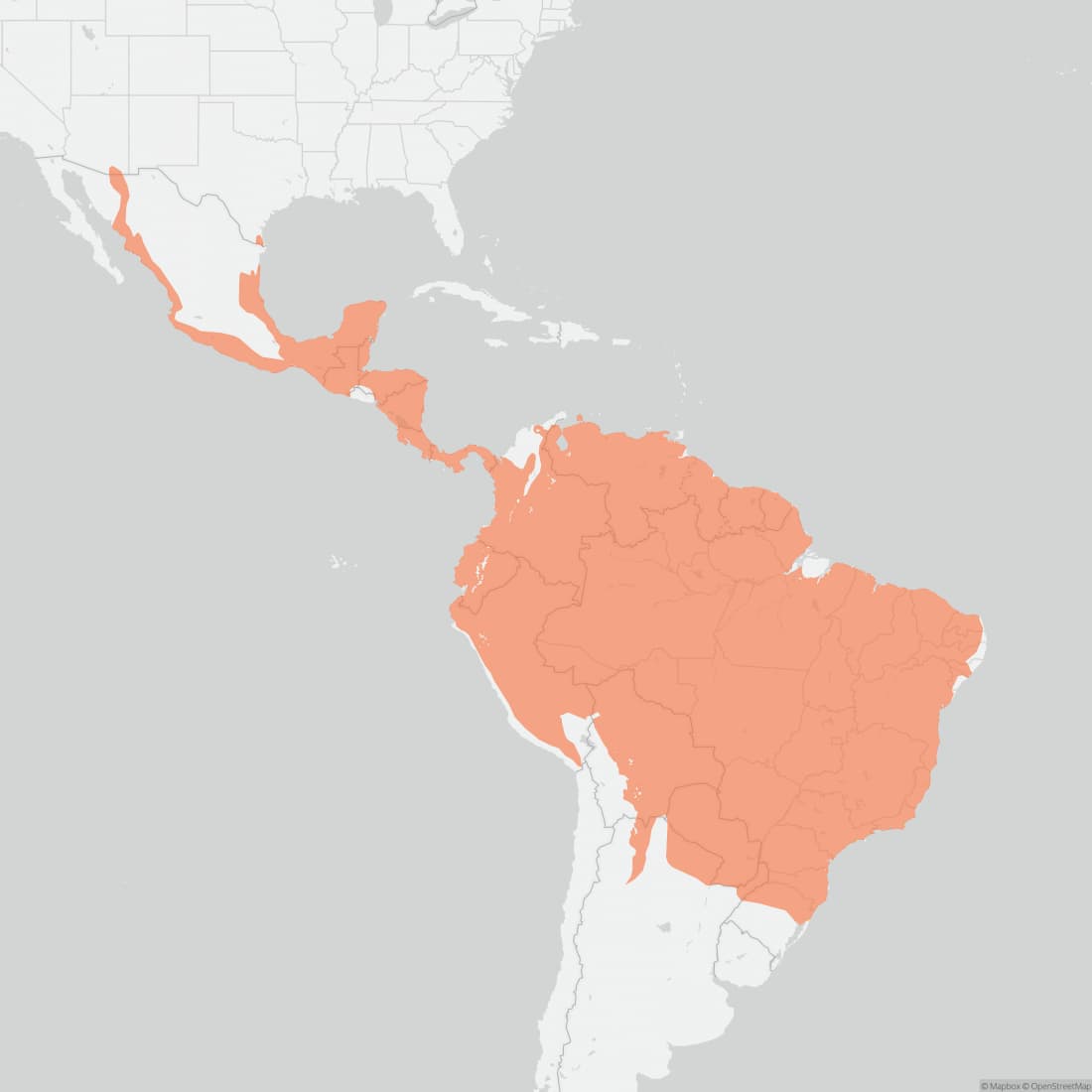 Range map for Ocelot