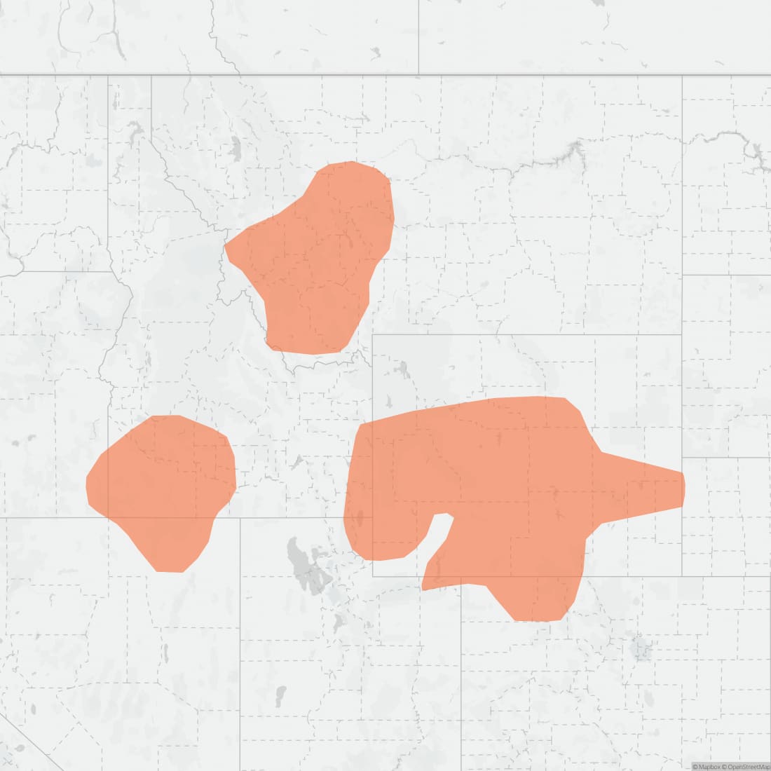 Range map for Wyoming Ground Squirrel