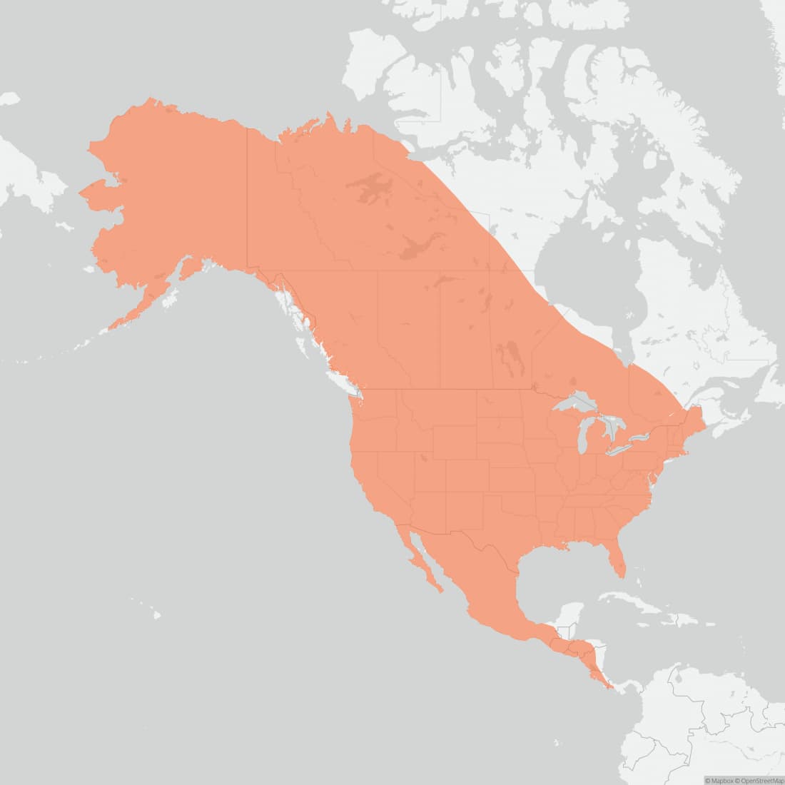 Range map for Coyote