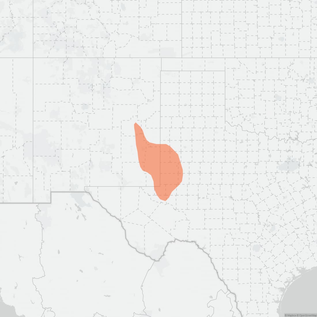Range map for Jones' Pocket Gopher