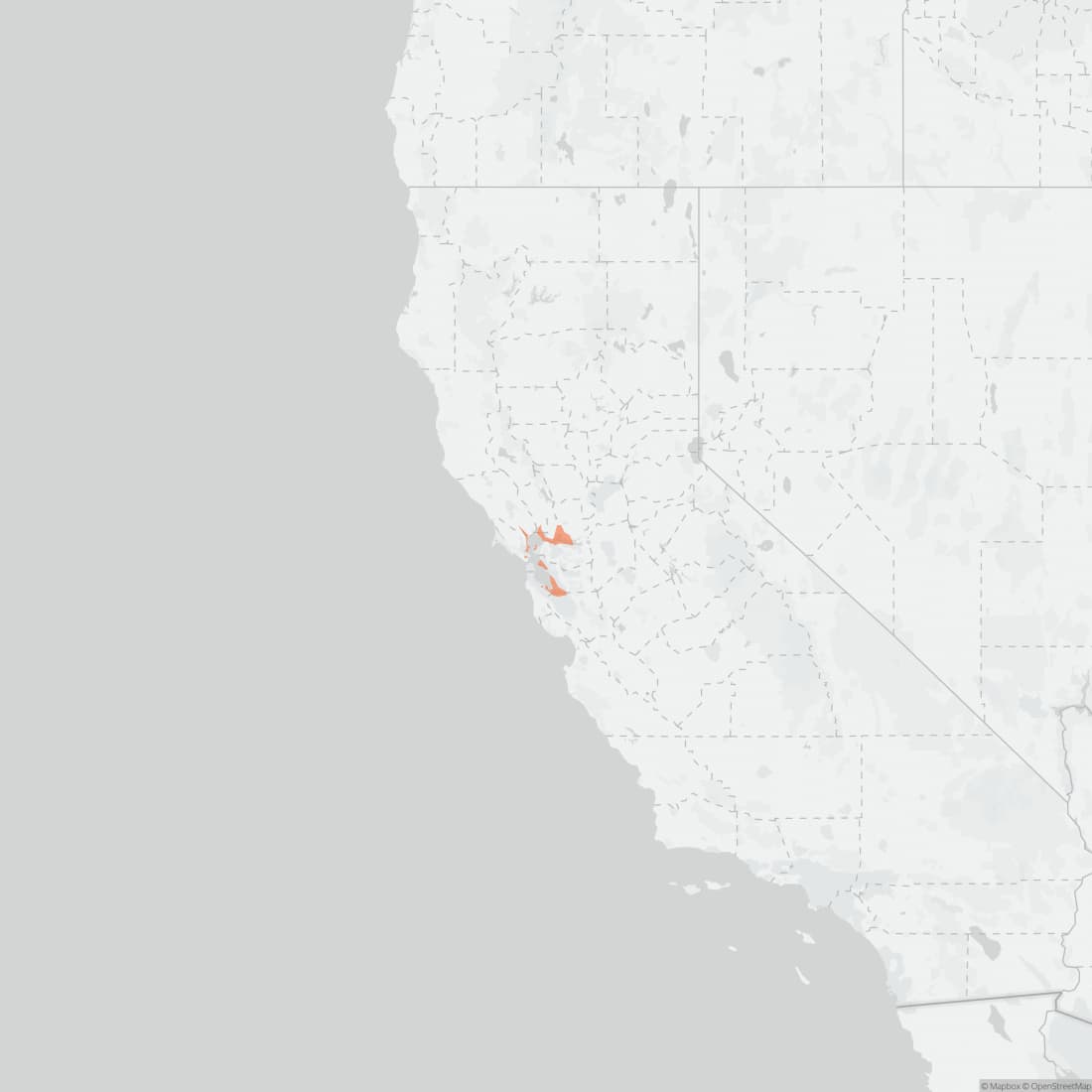 Range map for Salt Marsh Harvest Mouse