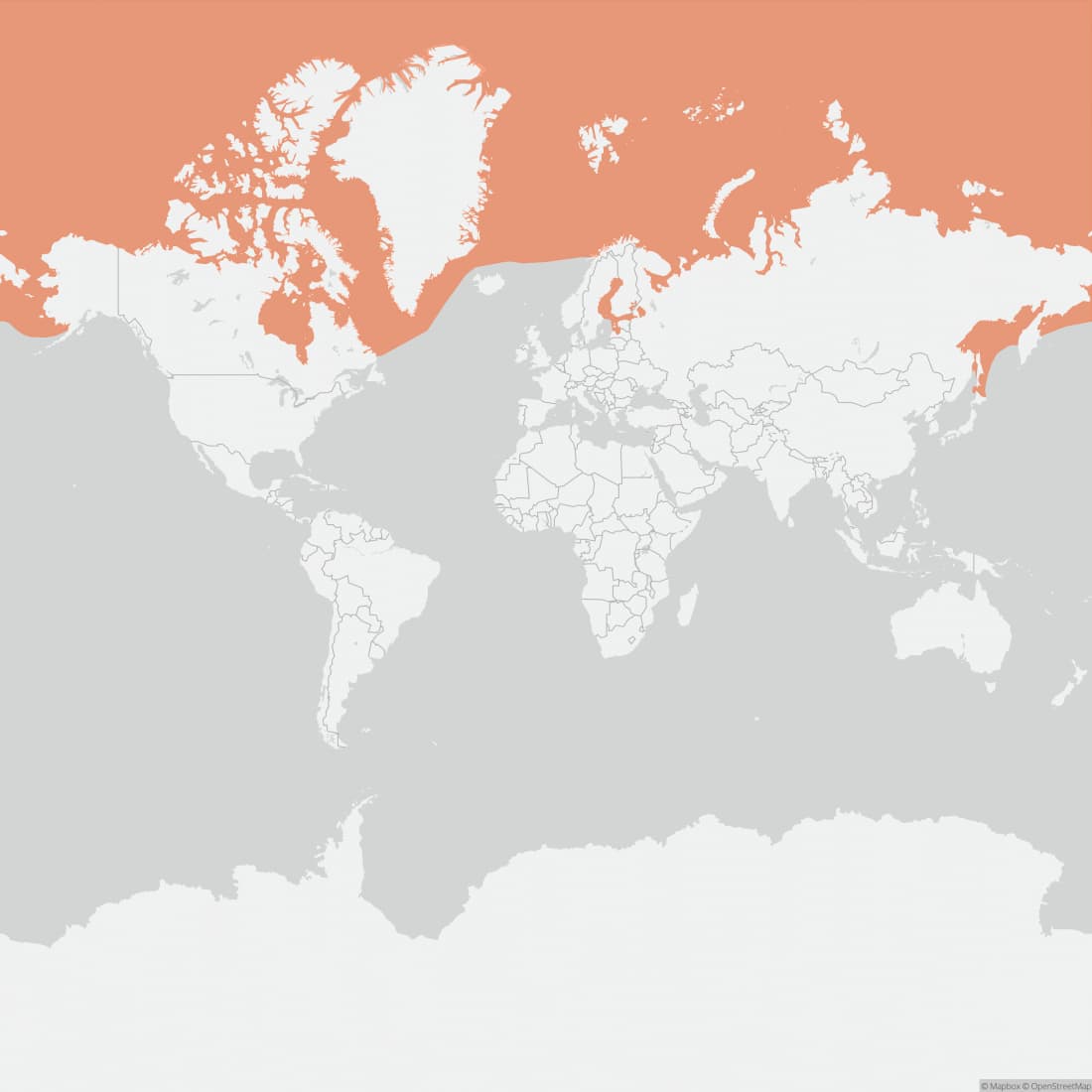 Range map for Ringed Seal