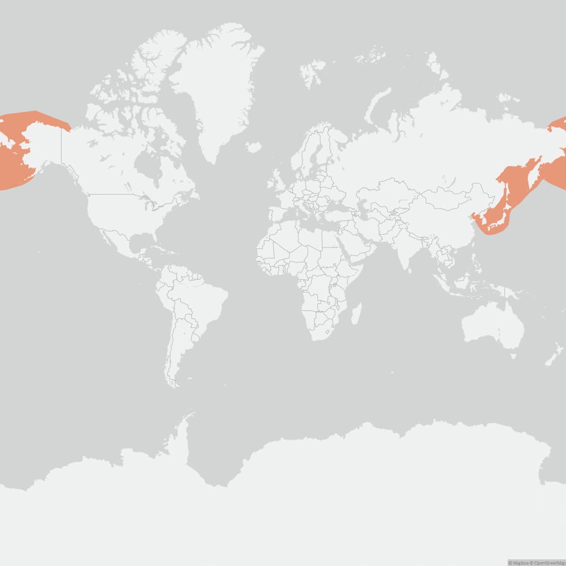 Range map for Spotted Seal