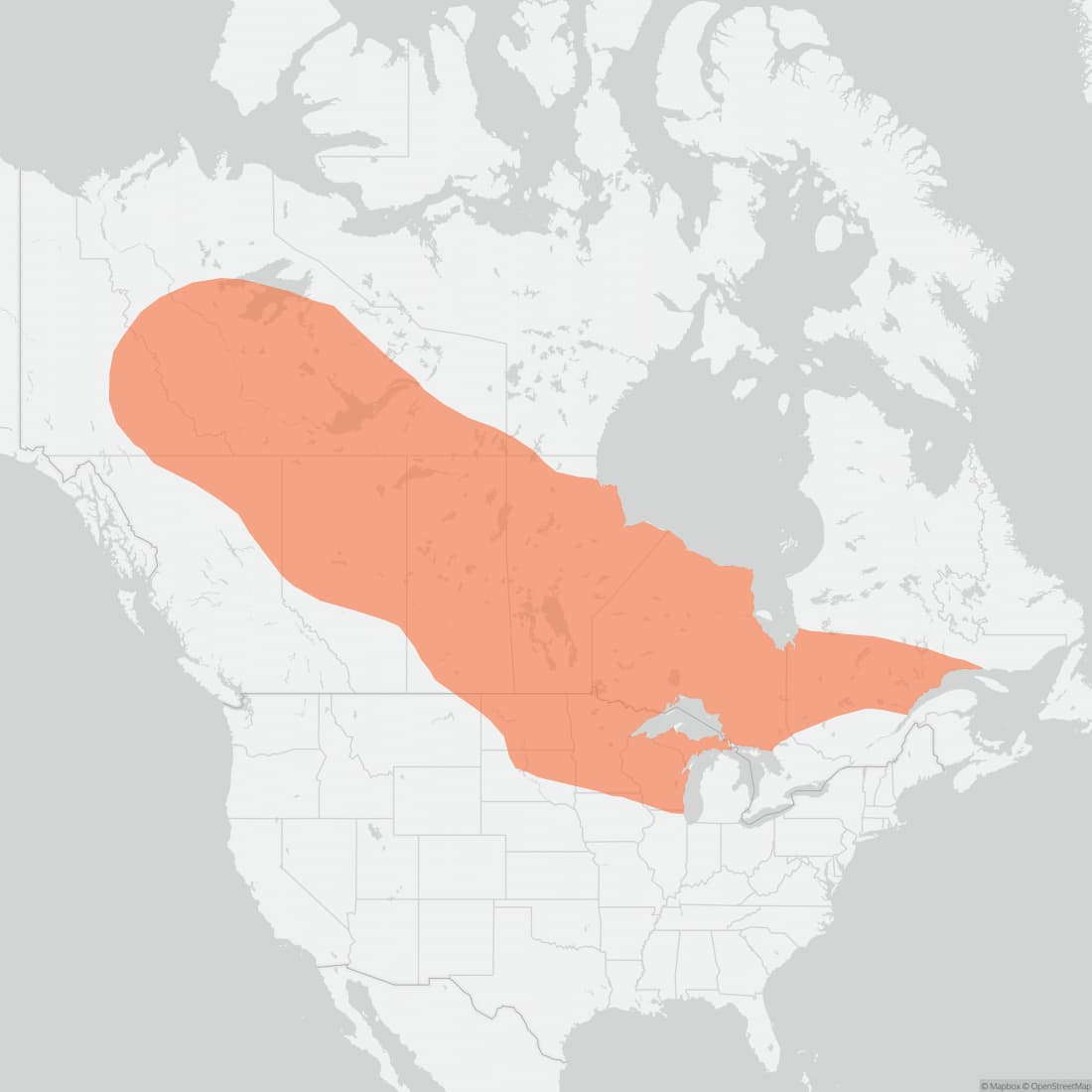 Range map for Arctic Shrew