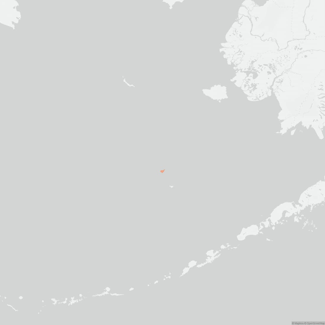 Range map for Pribilof Island Shrew