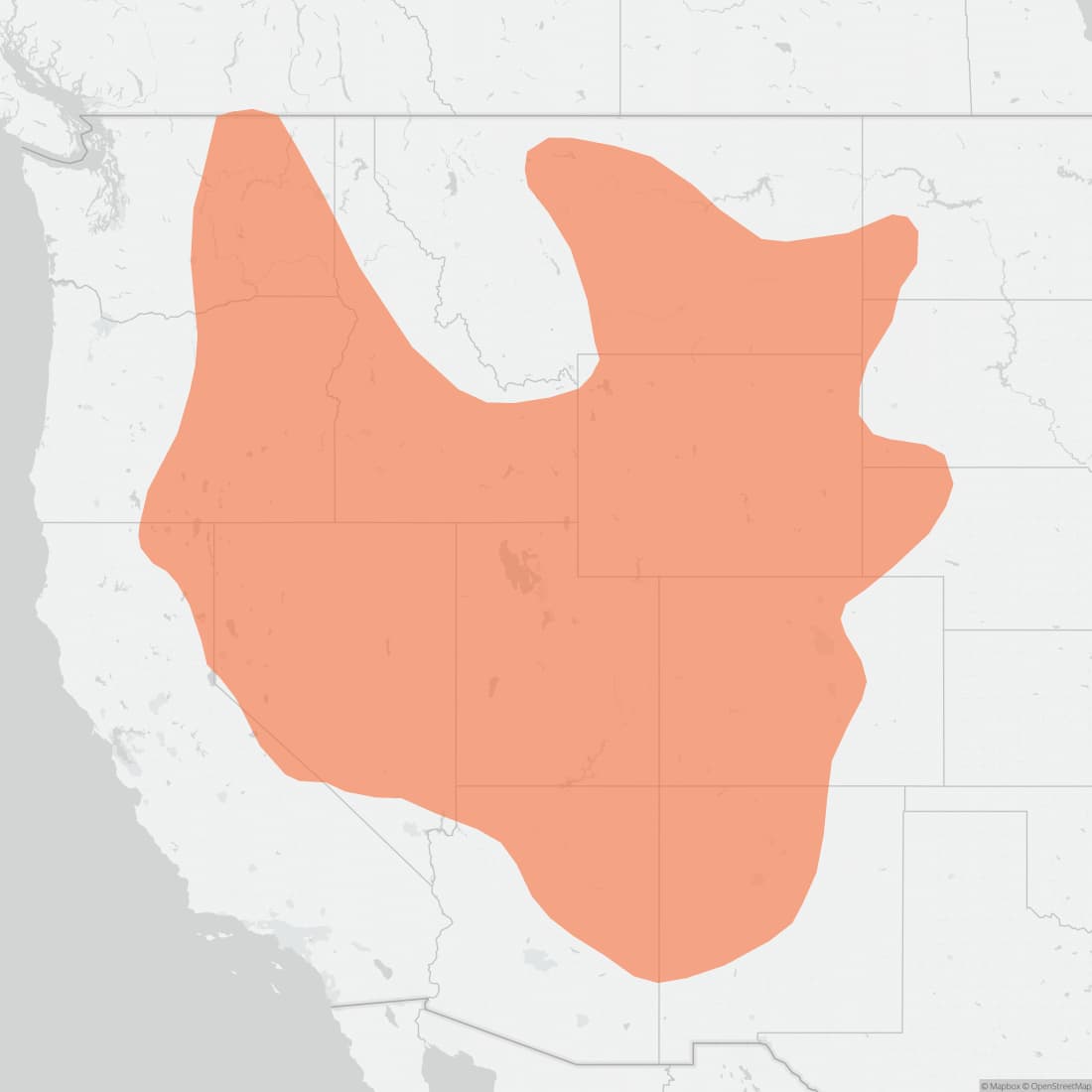 Range map for Merriam's Shrew
