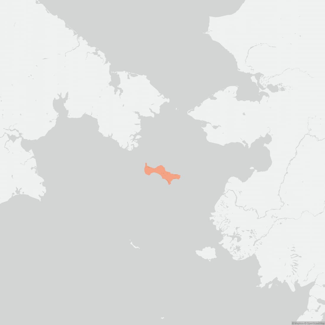 Range map for Saint Lawrence Island Shrew