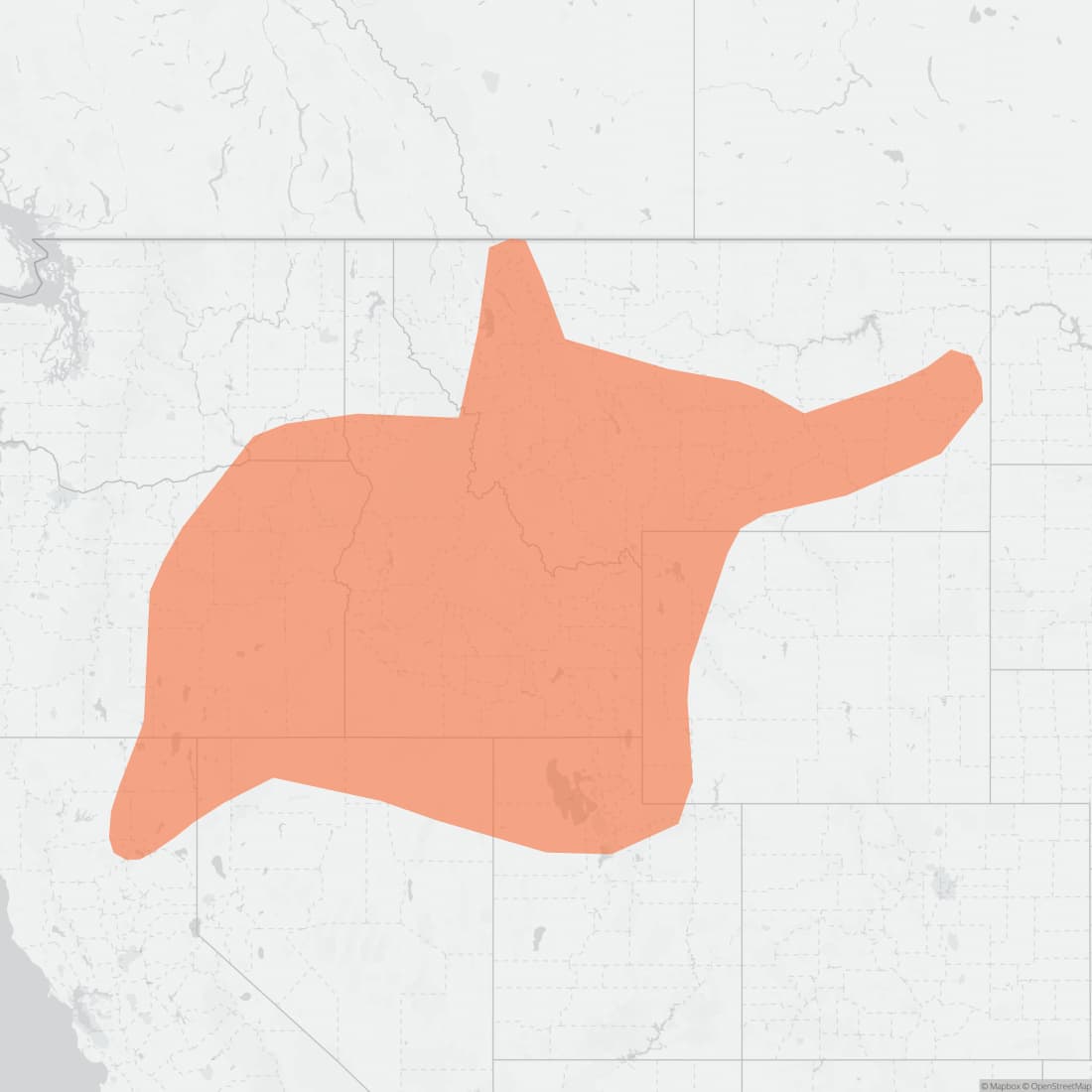 Range map for Preble's Shrew
