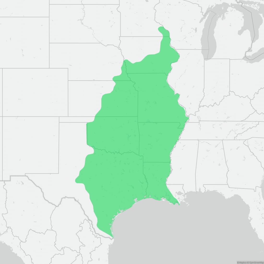 Range map for Western Ratsnake