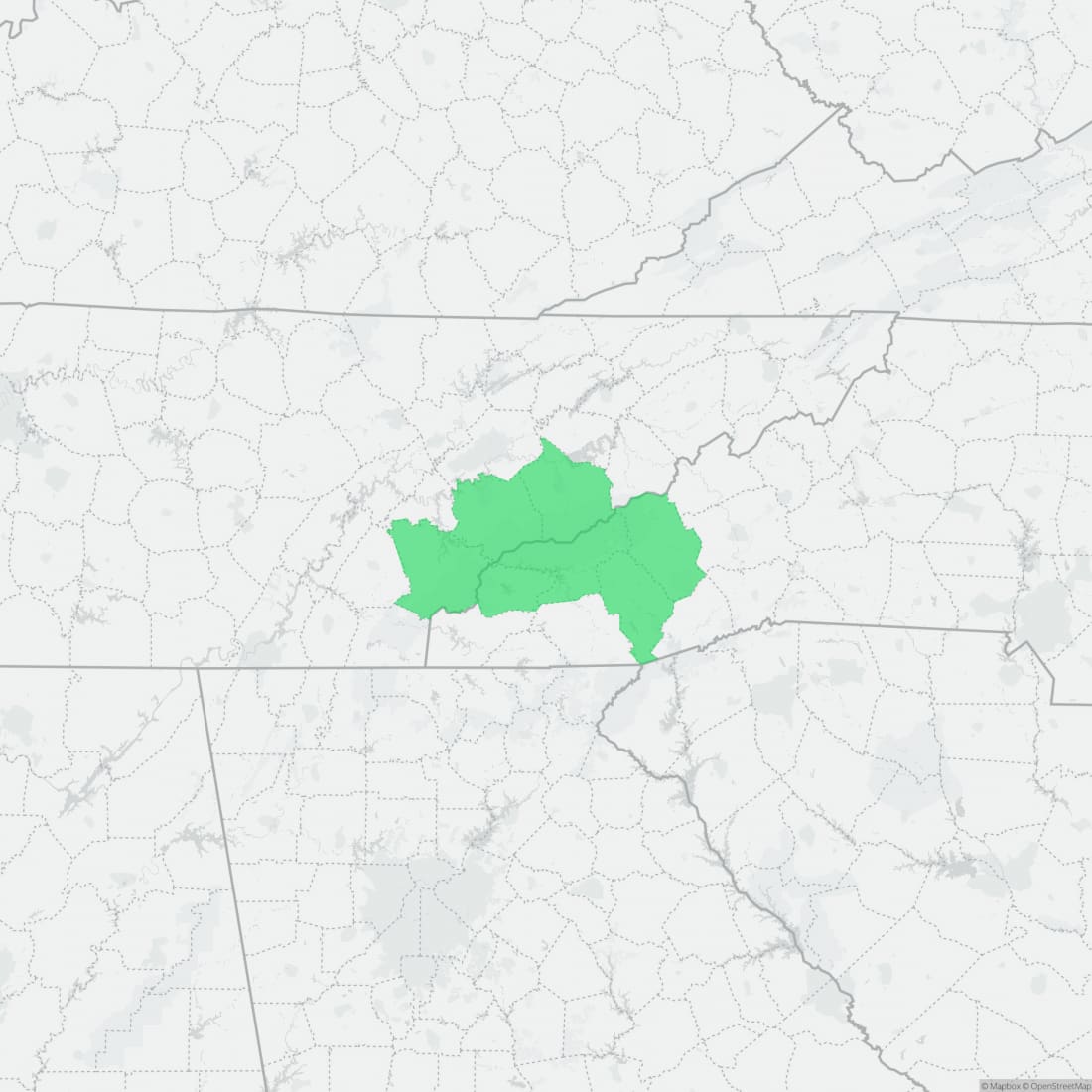 Range map for Imitator Salamander