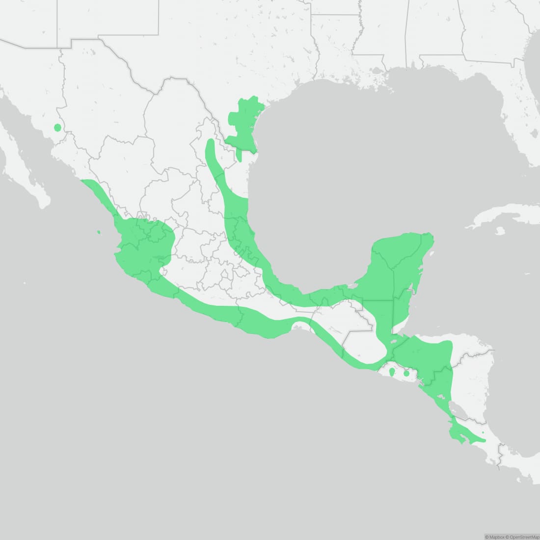 Range map for Sheep Frog