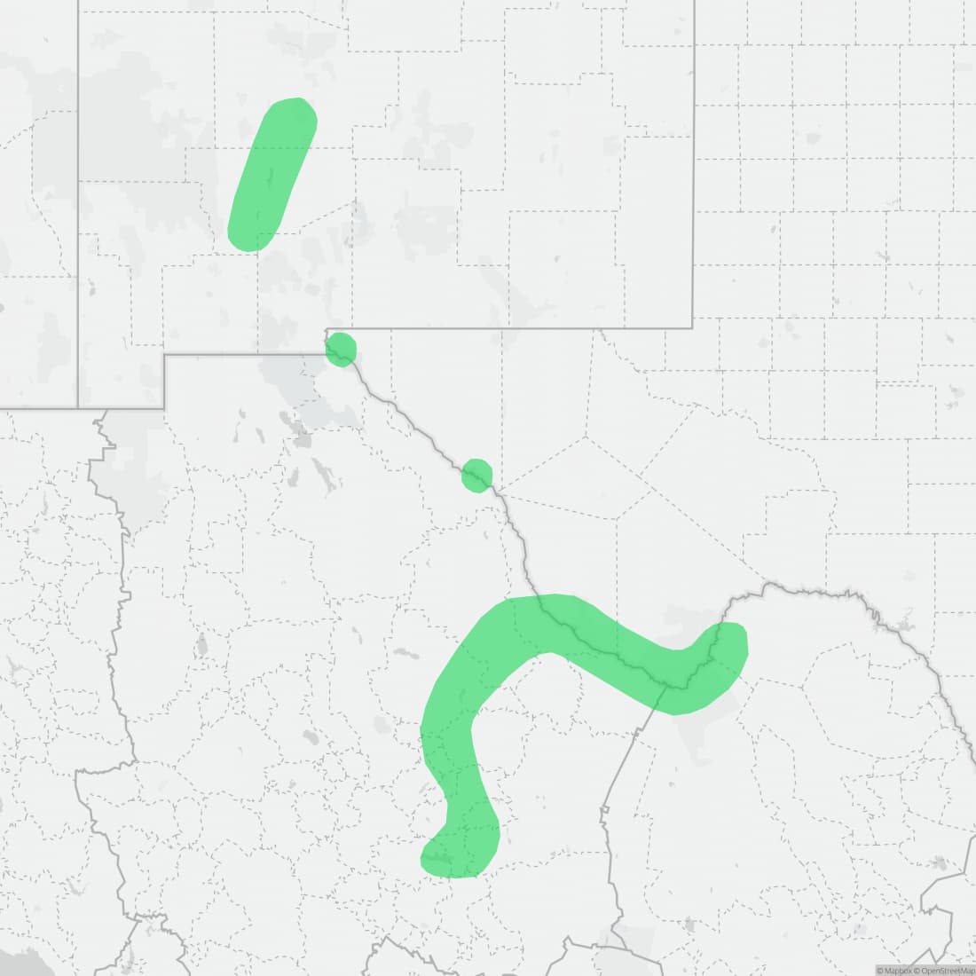 Range map for Big Bend Slider