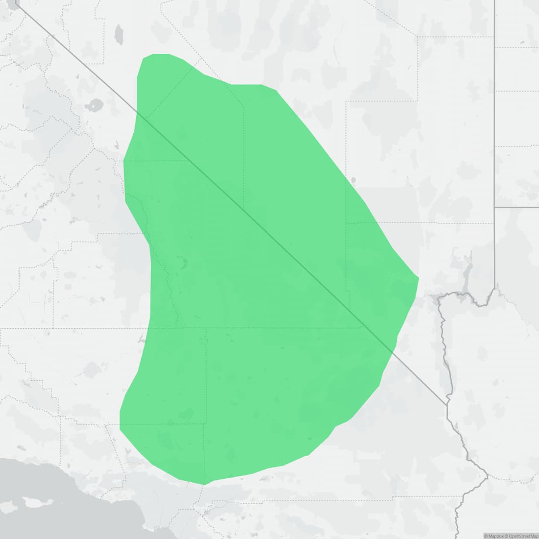 Range map for Panamint Rattlesnake