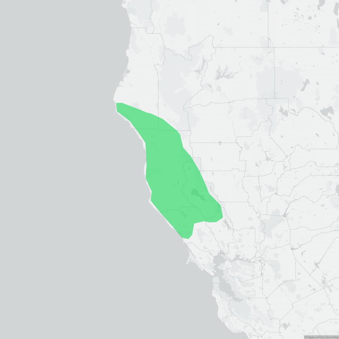 Range map for Speckled Black Salamander