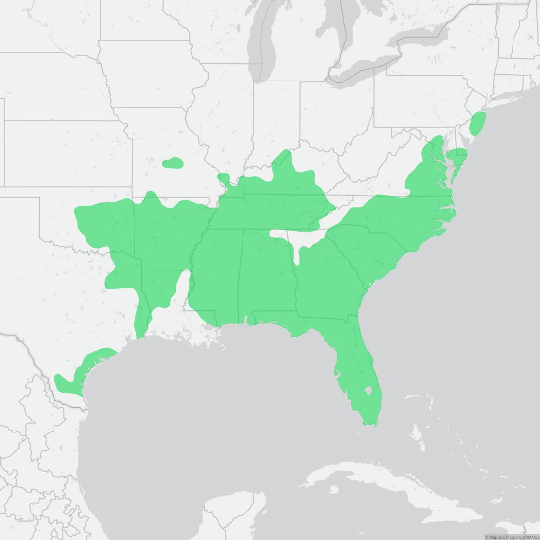 Range map for Scarletsnake