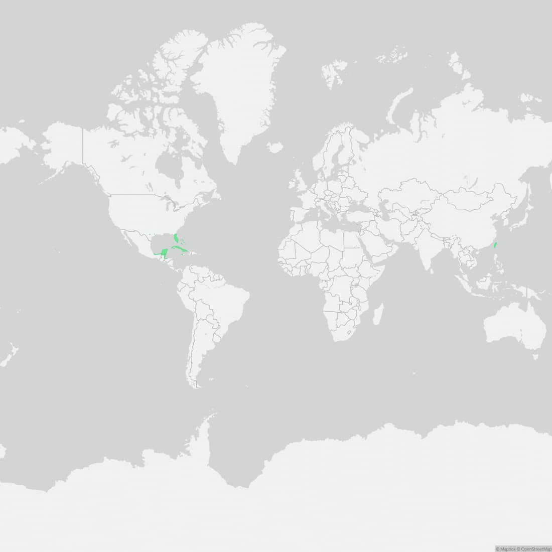 Range map for Brown Anole