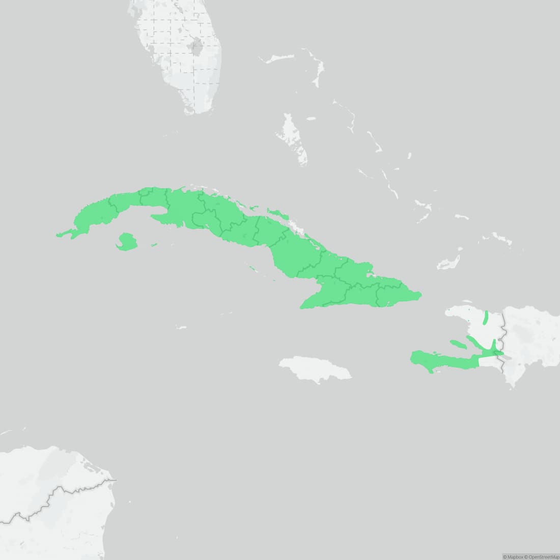 Range map for Ashy Gecko