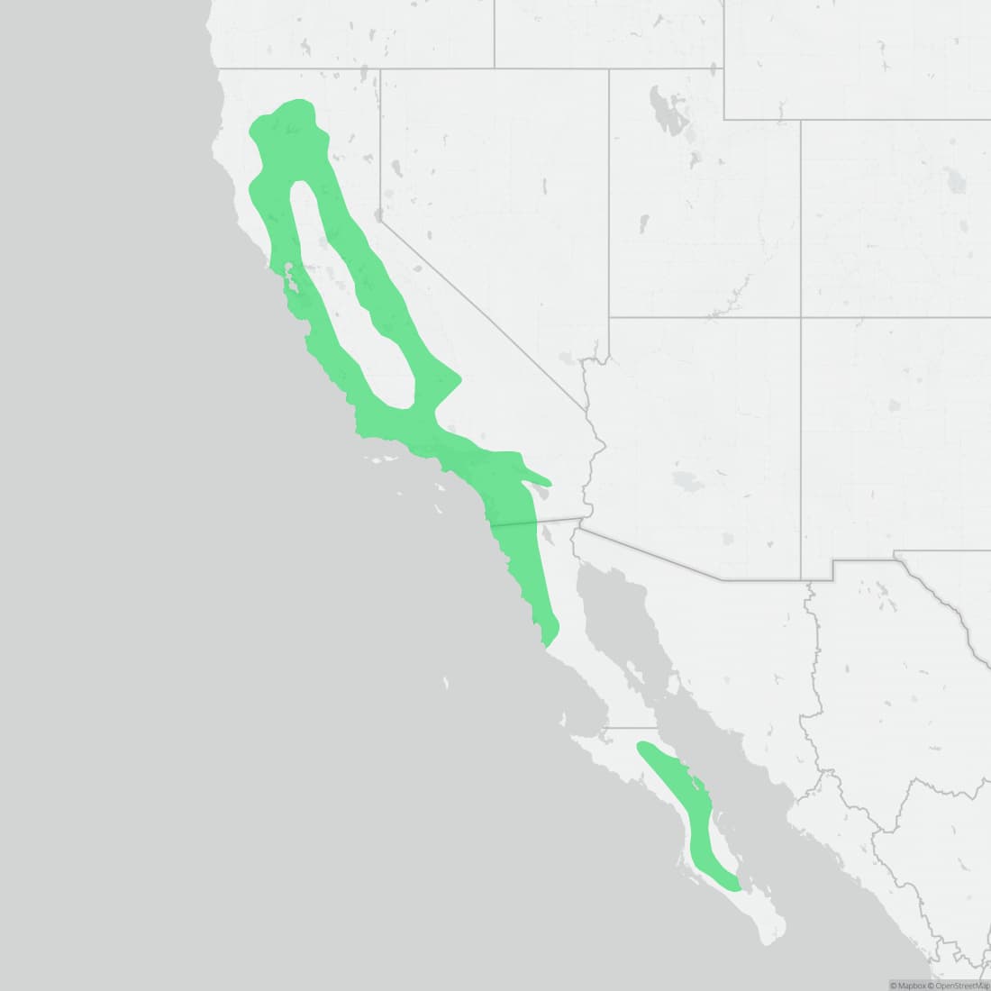 Range map for Striped Racer