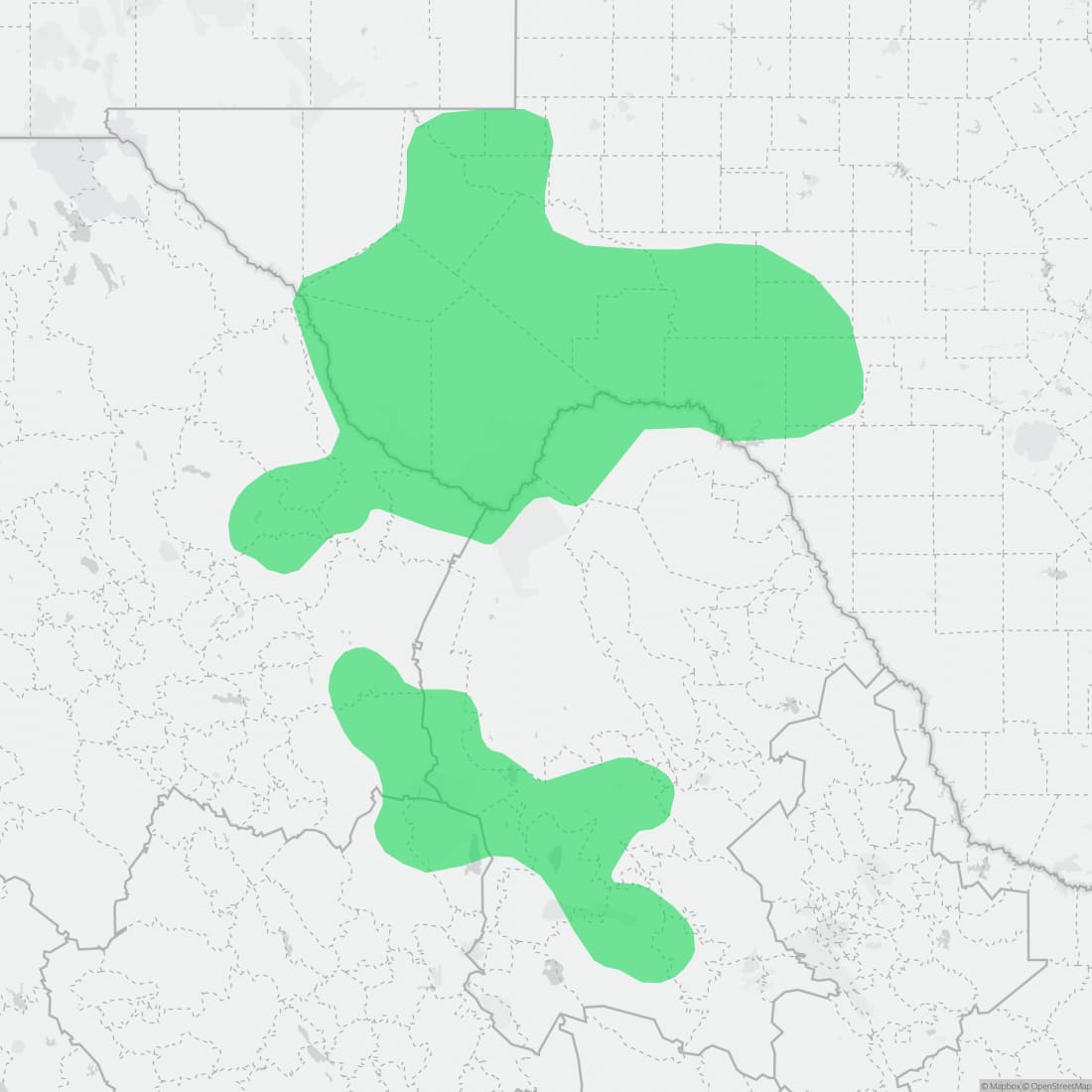 Range map for Canyon Lizard