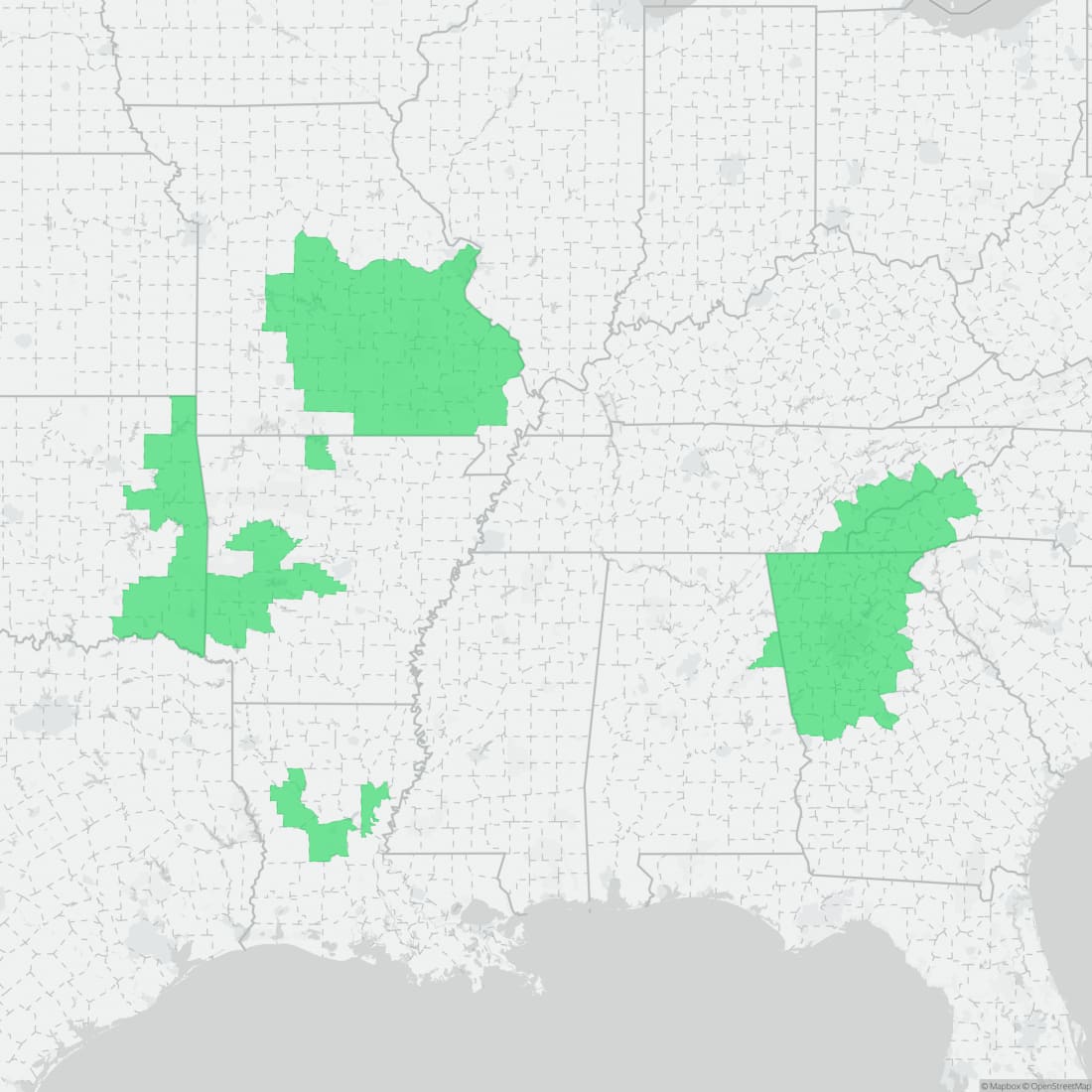 Range map for Southern Red-backed Salamander