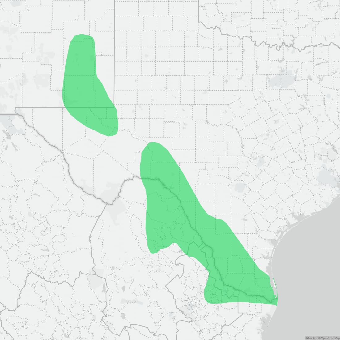 Range map for Rio Grande Cooter