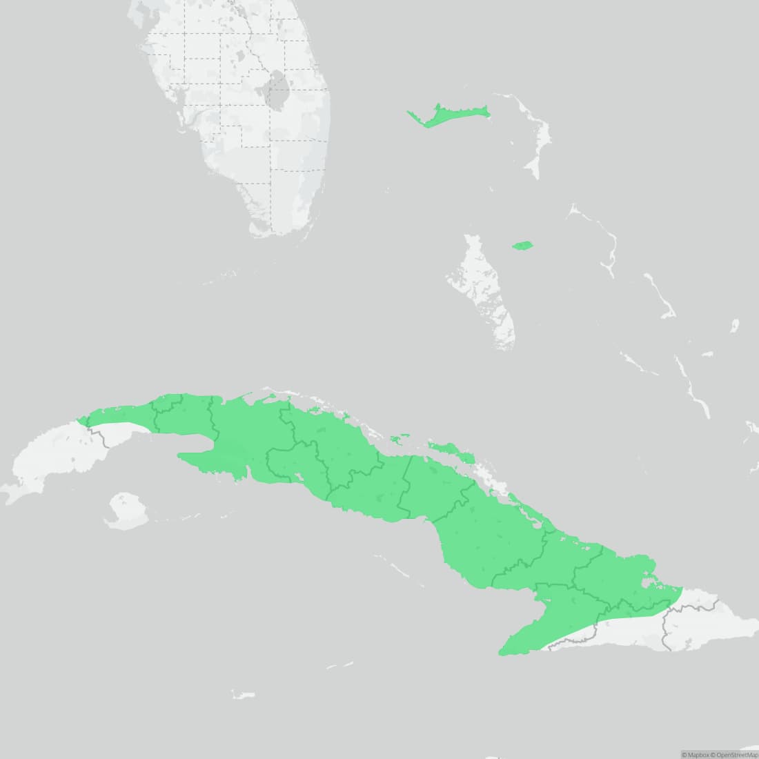 Range map for Knight Anole