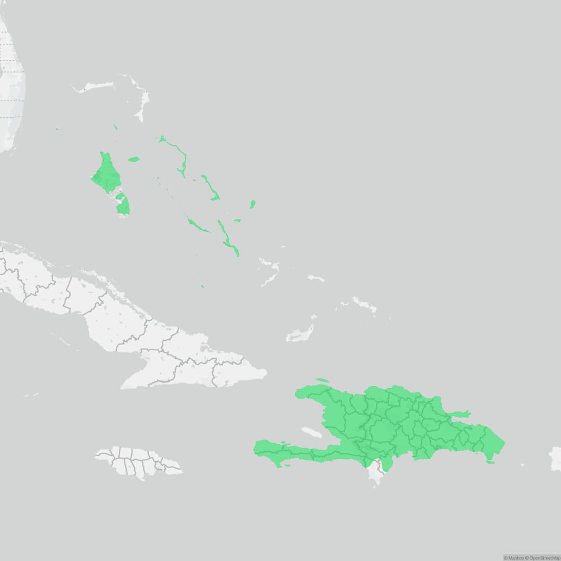 Range map for Bark Anole