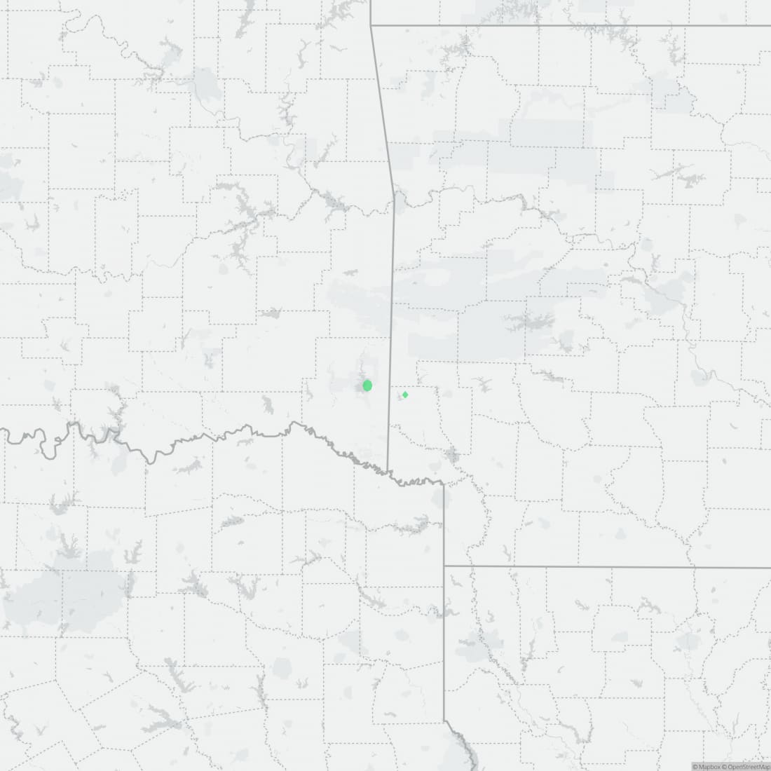 Range map for Sequoyah Slimy Salamander