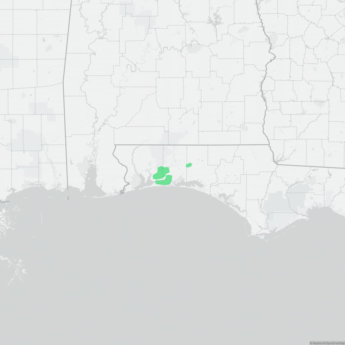Range map for Florida Bog Frog