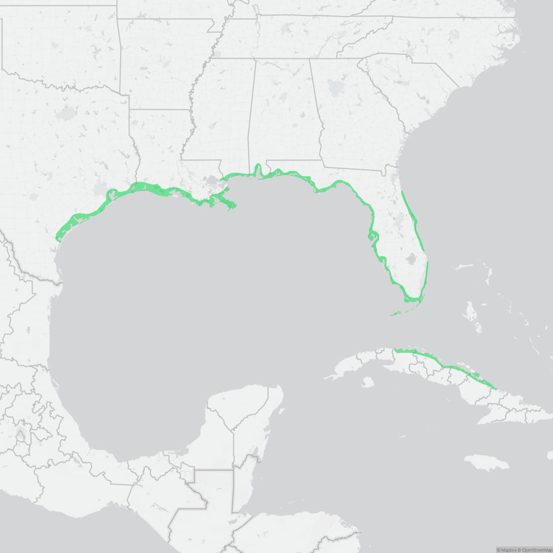 Range map for Saltmarsh Snake
