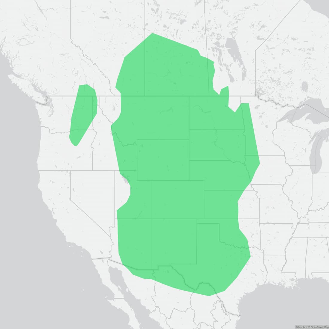Range map for Barred Tiger Salamander