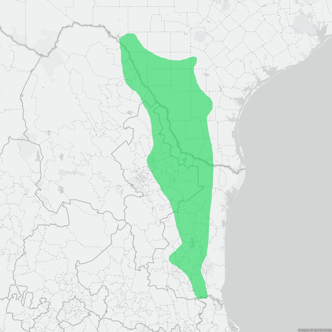 Range map for Blue Spiny Lizard