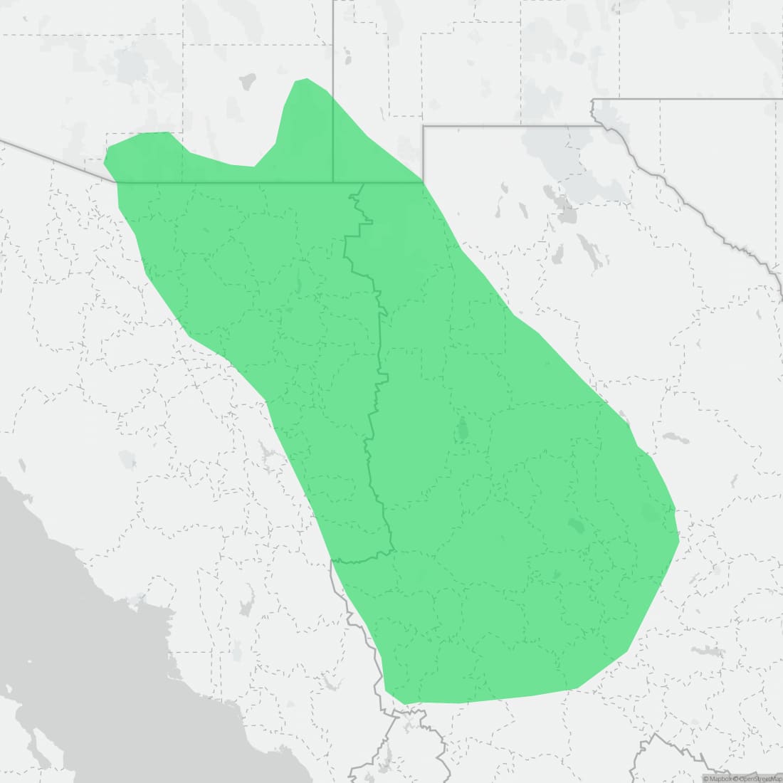 Range map for Chihuahuan Mountain Kingsnake