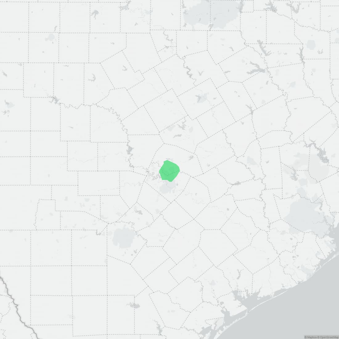 Range map for Jollyville Plateau Salamander