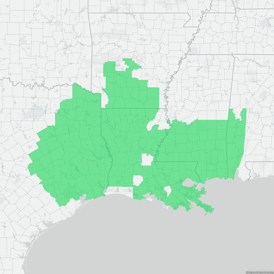 Range map for Western Dwarf Salamander